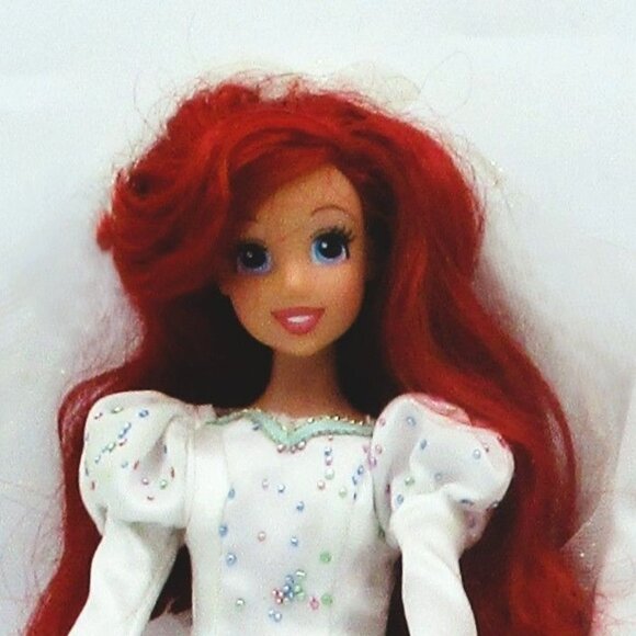 Vintage 1968 Ariel & Prince Eric Wedding Dolls The Little Mermaid Collectible Di - Picture 5 of 5